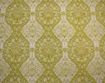 Green Damask Upholstery Fabric