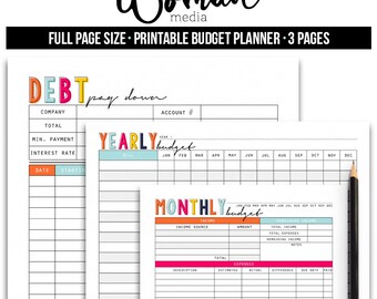 money budget and bills planner in aqua blue size 8 5 by 11