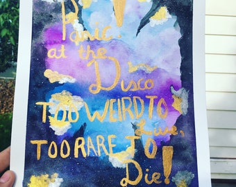 Panic! At the disco painting galaxy