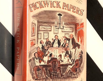 The Pickwick Papers by Charles Dickens (1943) Modern Library hardcover book