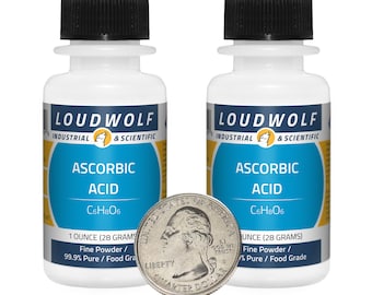 Ascorbic Acid "Vitamin C" / 2 Ounces / Fine Powder / Food Grade / 99.9% Pure / Same Day Shipping