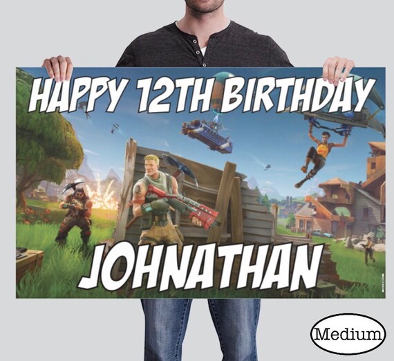 Printable Fortnite Backdrops Birthday Wikii - customized happy birthday banner design fortnite