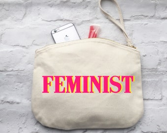 Feminist wristlet bag