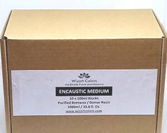 Encaustic wax Medium - Bulk Pack made of beeswax and best damar resin