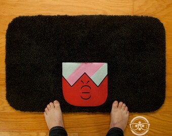 Steven Universe Bath Mat or Rug - Garnet - Embroidered Geeky Bathroom or Kitchen Decor