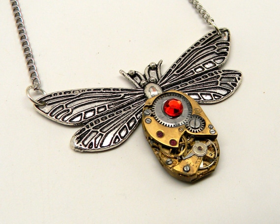 Steampunk Jewelry Steampunk Dragonfly Necklace Pendant   Il 570xN.609754093 1uqu 