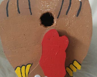 Chicken handmade birdhouse