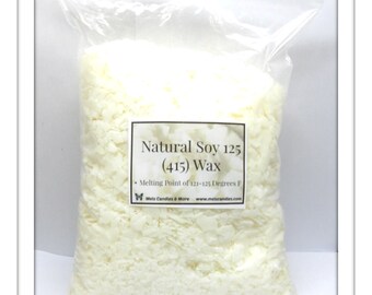 10 Pounds of All Natural 415 Soy Wax - Flakes Comes in 2 - 5 pound bags