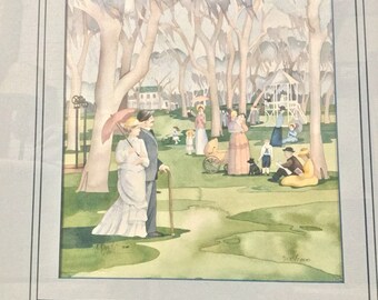Framed Limited Edition Paul Brent Watercolor