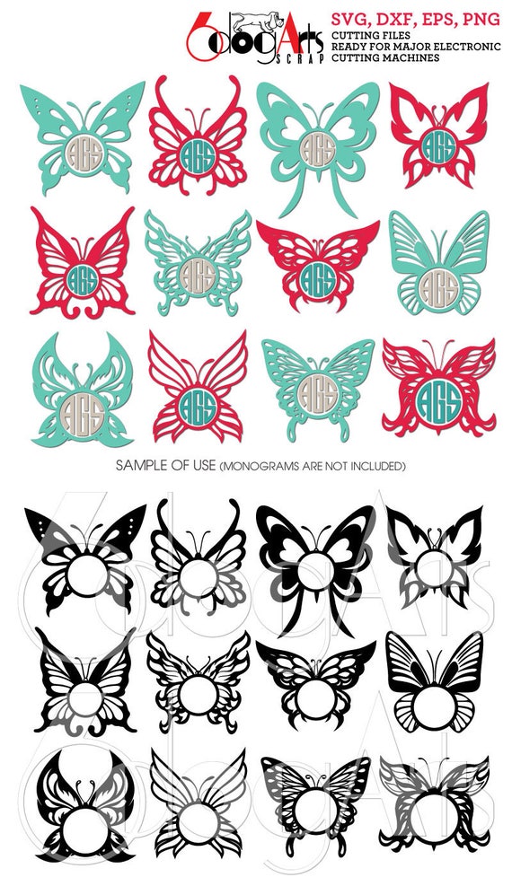Free Free 311 Monogram Frame Butterfly Monogram Svg SVG PNG EPS DXF File
