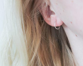 Small Silver Hoop Earrings, Small Silver Hoops, Sterling Silver Earrings, Sterling Silver Hoops, Silver Hoops, Silver Earrings, Simple Hoops