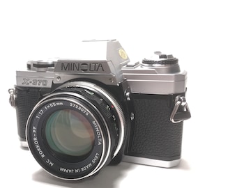 Minolta x-370 with 55mm 1:1.7 Rokkor-PF Lens