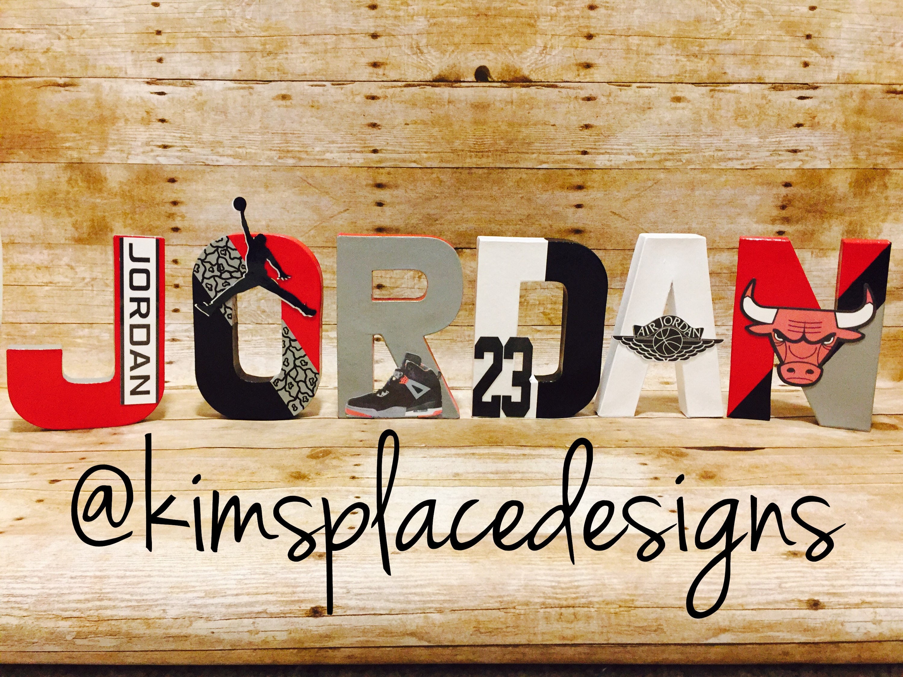 Michael Jordan Letters Jordan Party Decor Jordan Theme