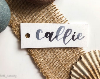 Custom Calligraphy Tags, Hand Lettered Tag, Calligraphy Gift Tags, Calligraphy Name tags