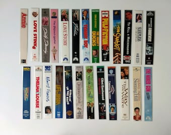 Bookmarks Made from VHS Move Tape Covers