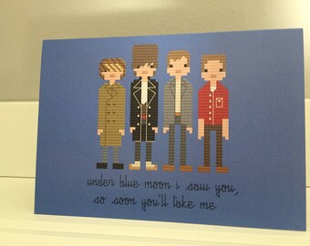 Echo & the Bunnymen blank card.