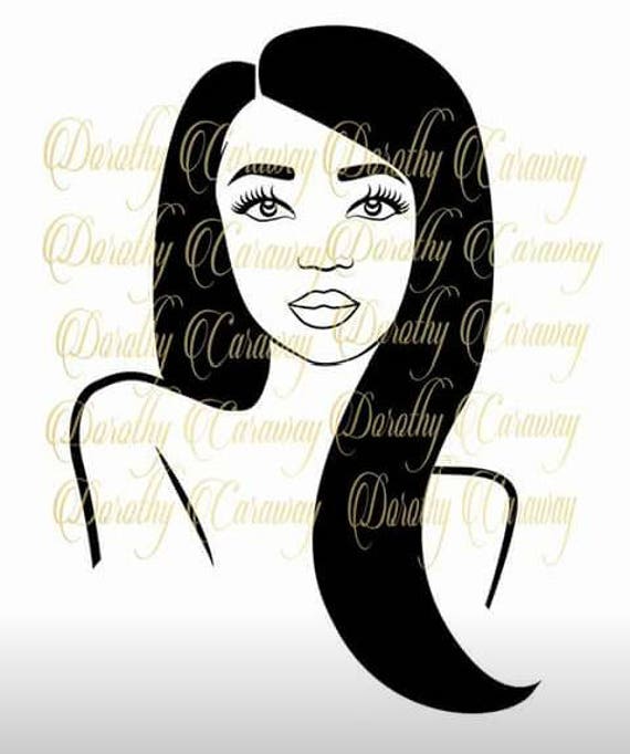 Download Melanie African American Svg cutting file Natural Hair Svg