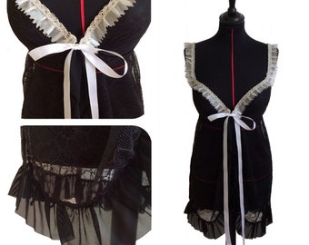 Adjustable Nightie and bottom-"Glamour" - size L/XL