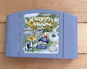 Vintage des années 1990 Harvest Moon Nintendo 64 N64 Original jeu Cartrdige !
