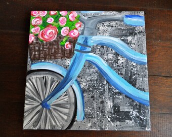 Bike with flowers | Etsy