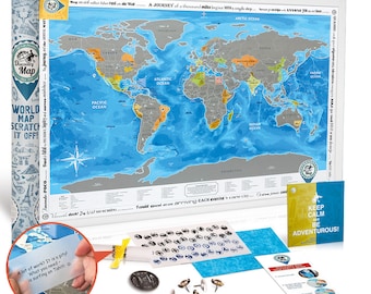 scratch off world poster large detailed world map with stickers stylish design quality