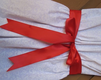 New 3 yards Double Faced Red Satin Ribbon 1-1/2" wide, 1-1/2" Satin Sash