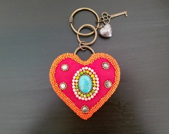 Heart Key Chain