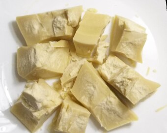 Cocoa Butter, 100 % Natural Raw Cocoa Butter.