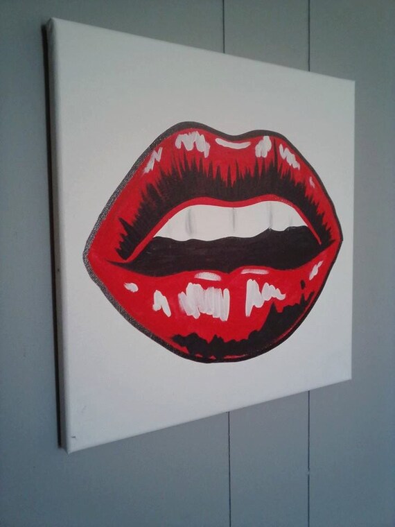 Lips Canvas Painting