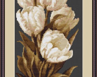 Cross Stitch Kit Tulips Luca-s Anchor threads