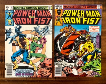 1980 Power Man and Iron Fist, Luke Cage #61 and #62 Comic Books/VF-VG/Marvel Comics /Thunderbolt/Choose One or Both for a Discounted Price!
