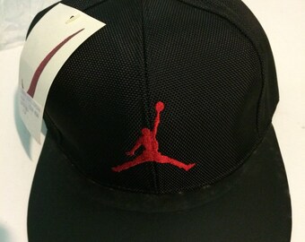 Sehr selten! Vintage Cap Mütze Nike Air Jordan Michael Leder 90 s neue! Neu! HTF!