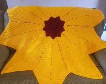Nine Star Sunflower Blanket petrabaye