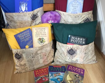 Harry Potter (Marauder's Map) inspired Reading Cushion