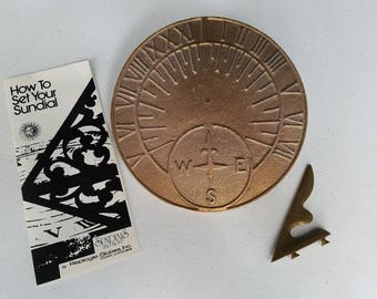 Vintage Bronze Sundial by Replogie Globes, Inc.