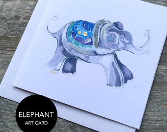 Elephant Art Card (Greeting Card)
