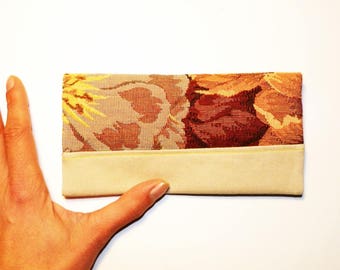 Checkbook protector made from recycled cotton