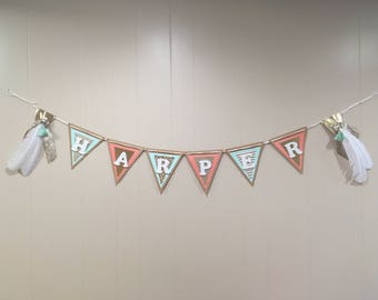 Customized Name Banner (Harper)