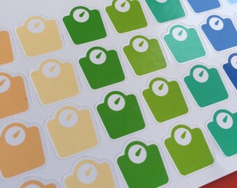 56 Scale Weight Weigh In Stickers (Matte or Glossy)