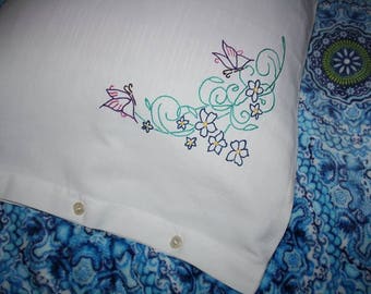 pure double raw cotton pillowcases hand embroidery