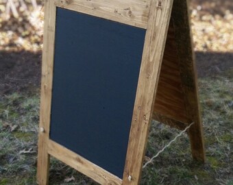 A-Frame Chalkboard Large Chalkboard Standing Chalkboard Rustic chalkboard Restaurant signs Wood chalkboard Reclaimed wood Chalkboard sign