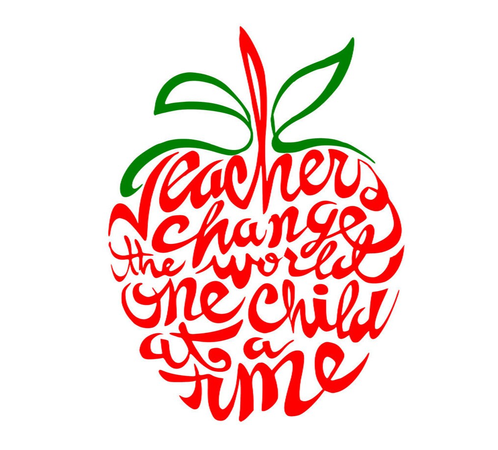 Download Apple Teachers change the world SVG DXF AiPng Jpg