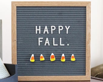 FALL/Halloween Letter Board Ornaments (Pack of 5- CANDY CORN) / Felt Letter Board Accessories