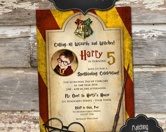 Harry potter invite | Etsy