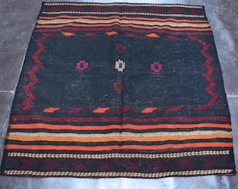 4.6' x 4.6' Free Shipping Beautiful Afghan Supri Kilim