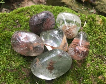 Tumbled Garden Quartz Lodolite Scenic Quartz Included Quartz