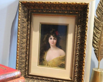 SALE Raphael Tuck & Sons Rosalind No.2731 Framed Postcard by Angelo Asti c1906