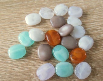 set of 15 plastic beads