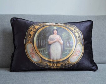 Velvet classical sofa deco / pillow