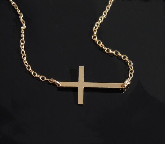 Kelly Ripa Cross Necklace in 14kt Gold Filled